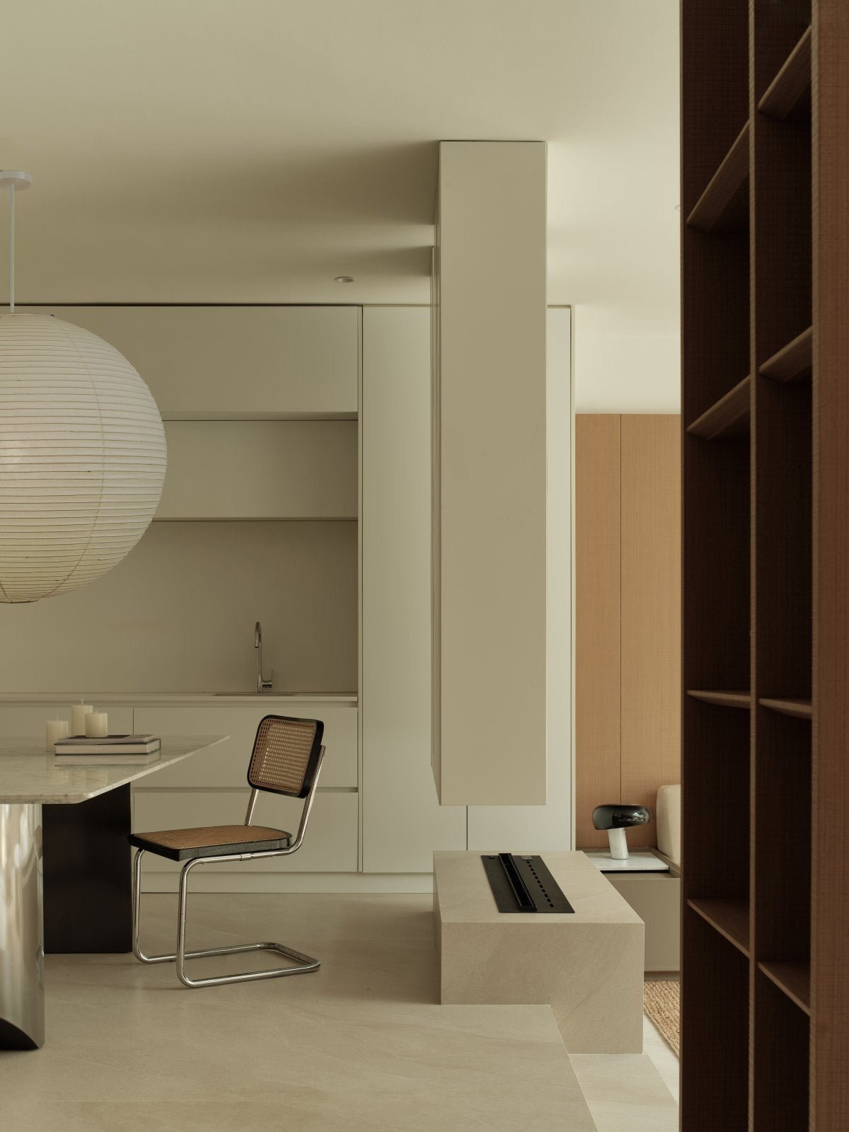 Akita Rice Paper Globe Pendant Lamp - Homezee