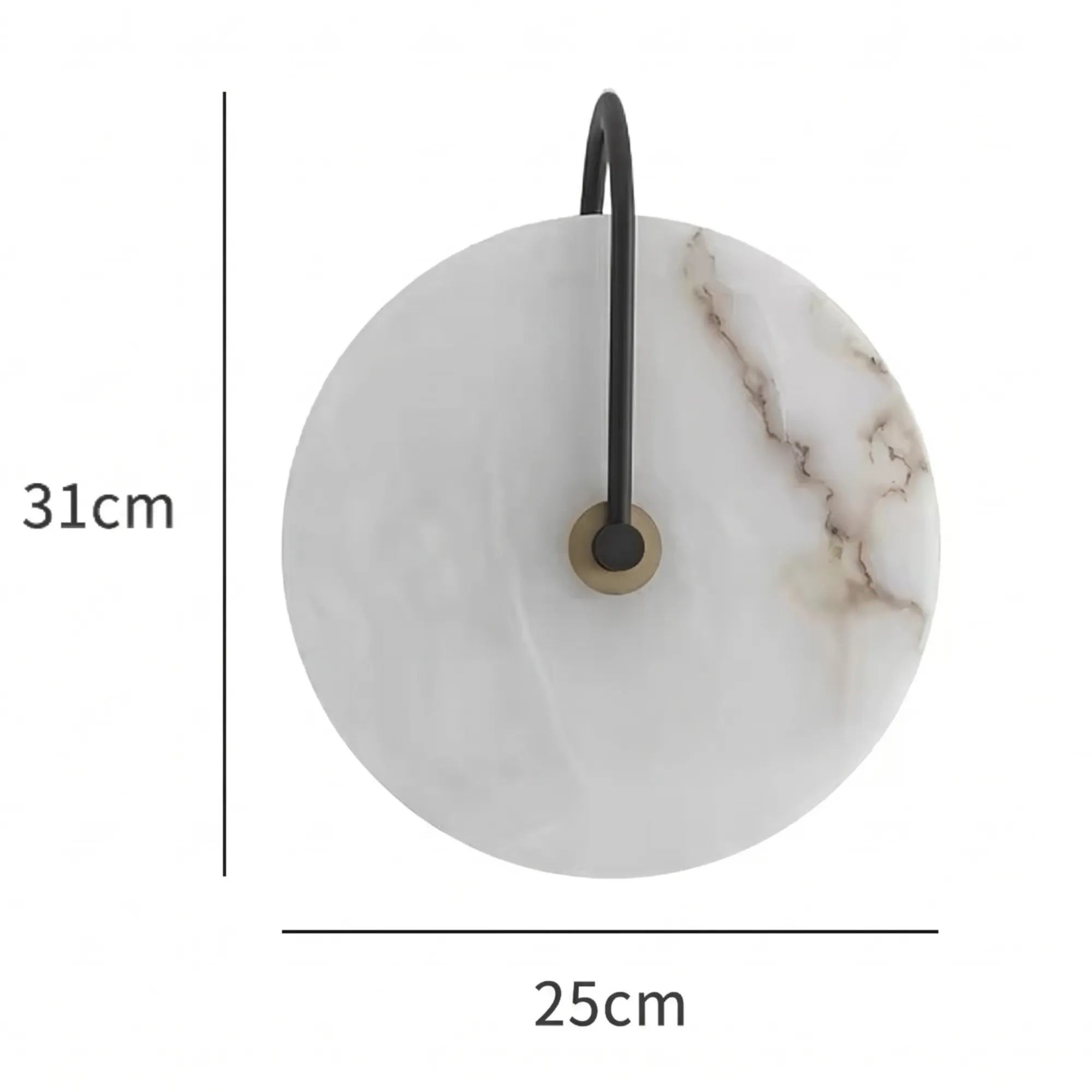 Zarra Alabaster Disc LED Wall Sconce