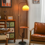 Carla Arc Floor Lamp with Side Table - Homezee