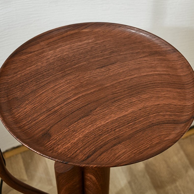 Carla Arc Floor Lamp with Side Table Functional Side Table