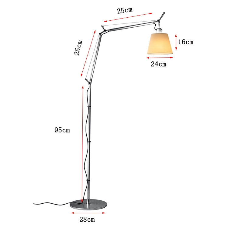 Tolomeo Mega Swing Arm Floor Lamp - Replica 1987 Design