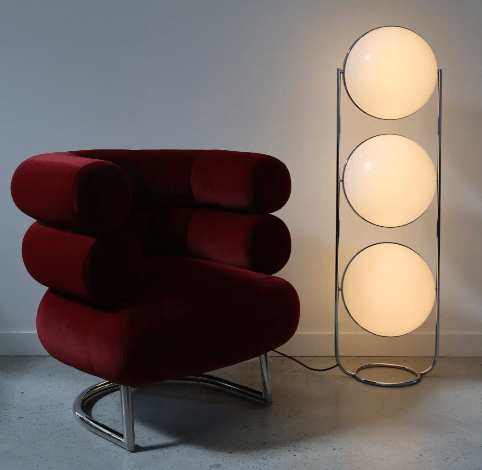 Garreau Trio Globe Floor Lamp - Bauhaus Replica 1971 Design - Homezee