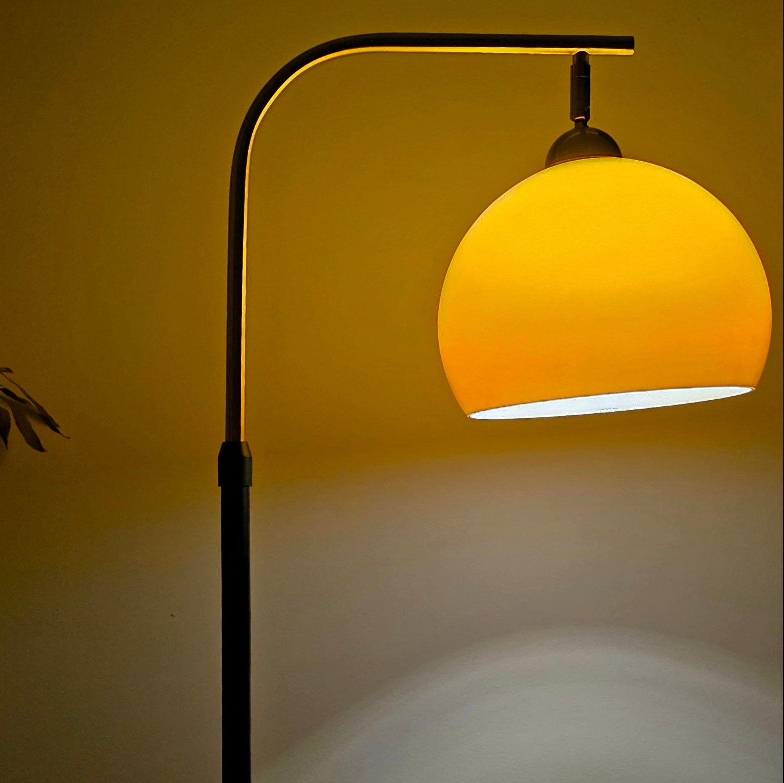 Carla Arc Floor Lamp with Side Table Warm Ambient Lighting