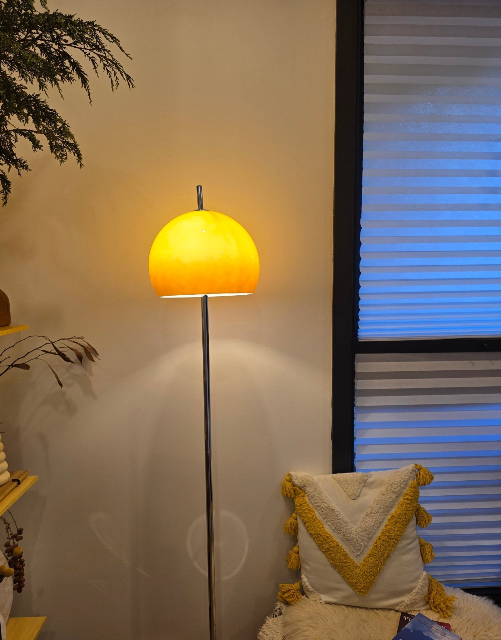 Olivia Mushroom Table & Floor Lamp Duo - Homezee