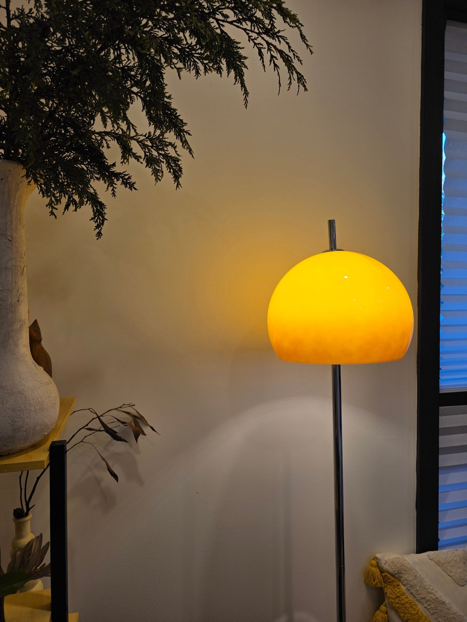 Olivia Mushroom Table & Floor Lamp Duo - Homezee