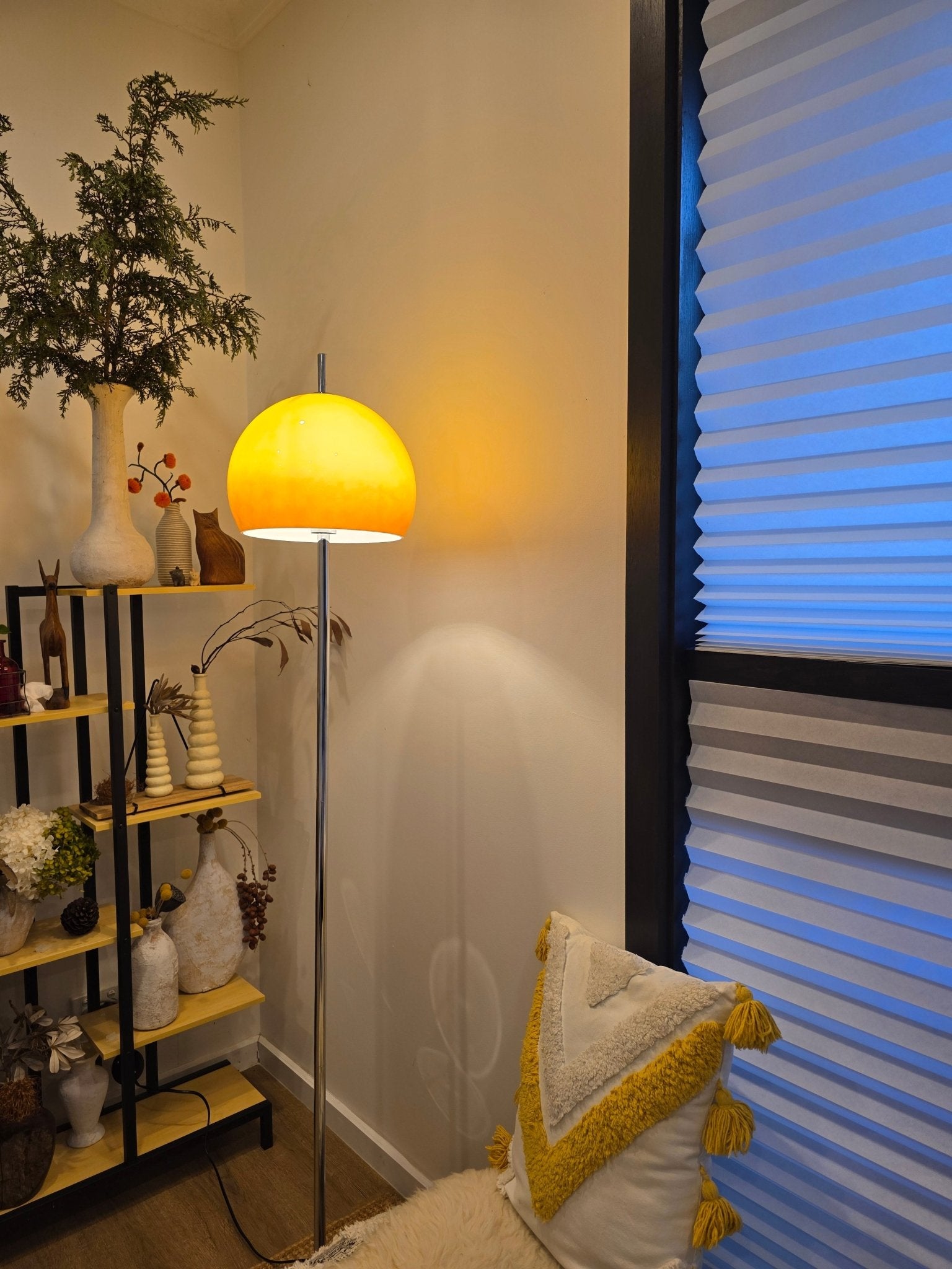 Olivia Mushroom Table & Floor Lamp Duo - Homezee