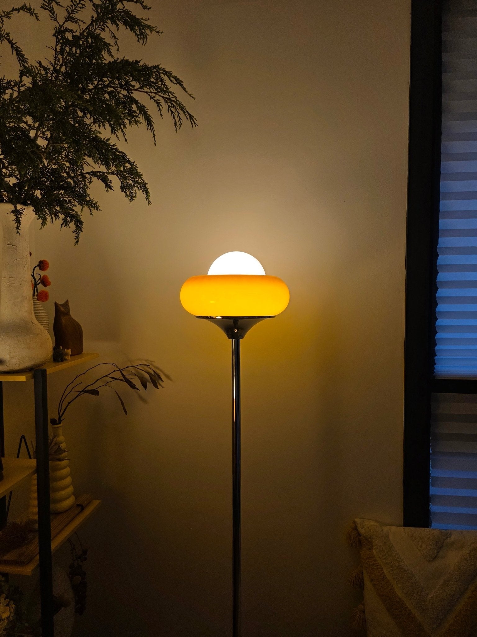 Avery Egg Tart Table Lamp & Floor Lamp Duo - Homezee