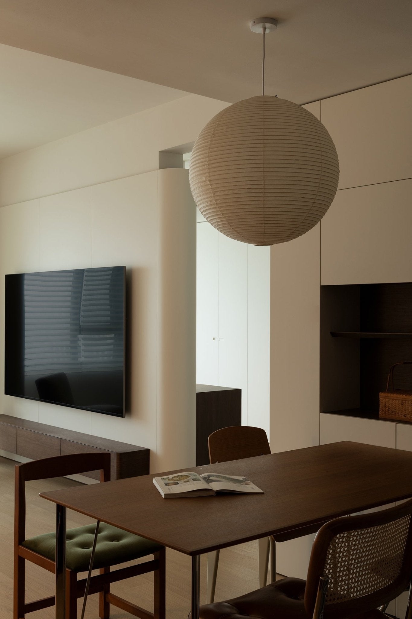 Akita Rice Paper Globe Pendant Lamp - Homezee