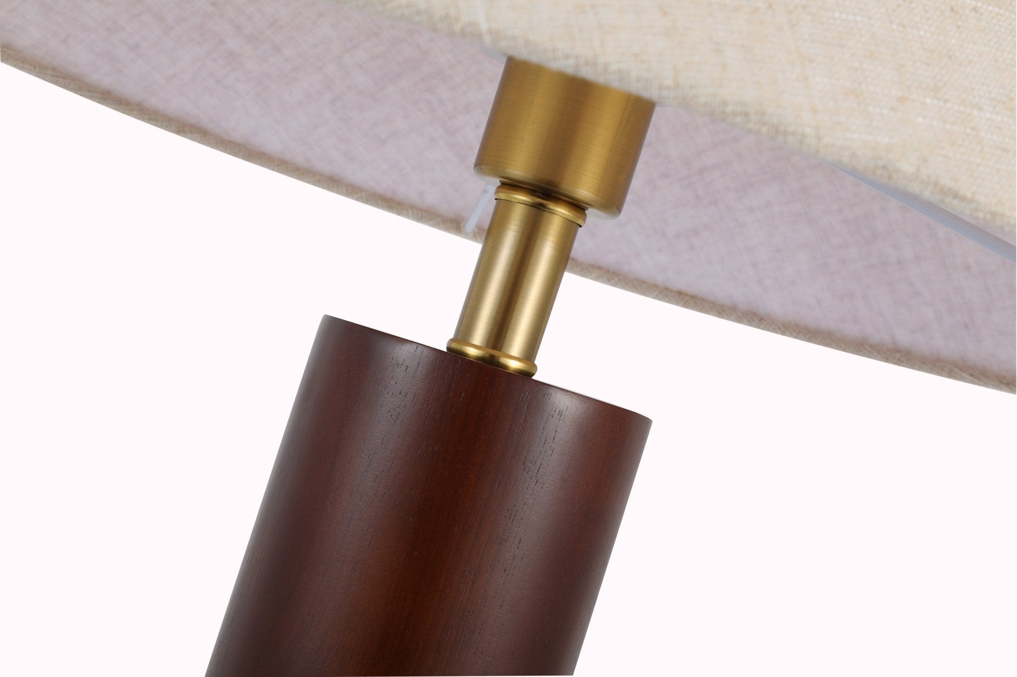Morgan Table Lamp Japandi Wood Base Touch Lamp with Type - C Charging - Homezee
