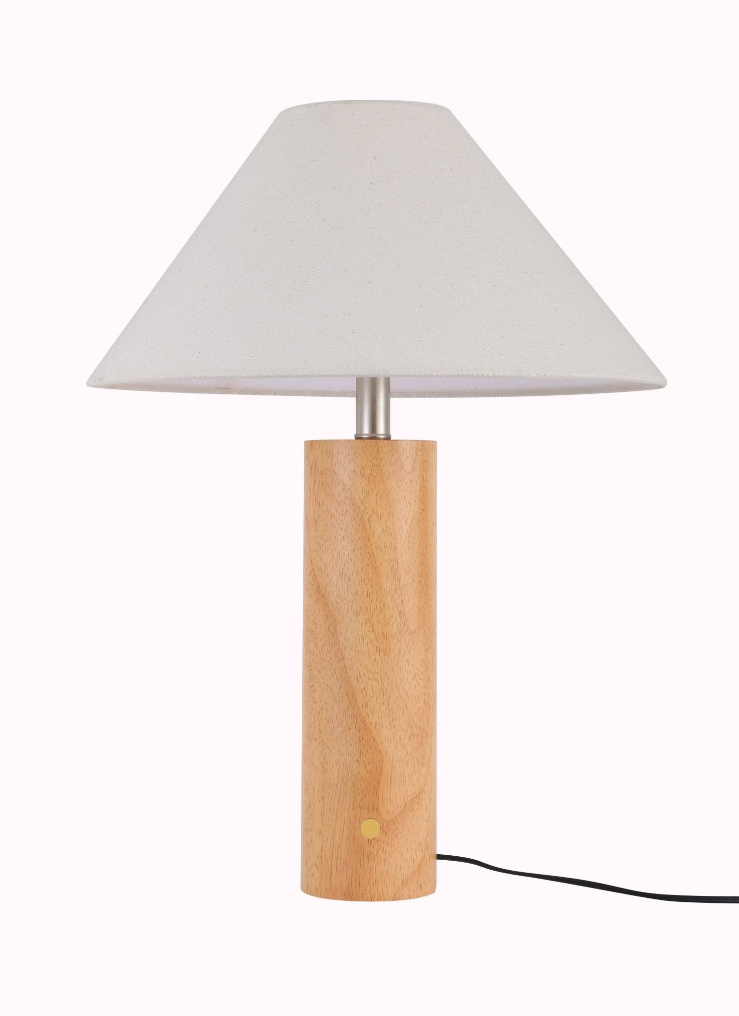 Morgan Table Lamp Japandi Wood Base Touch Lamp with Type - C Charging - Homezee
