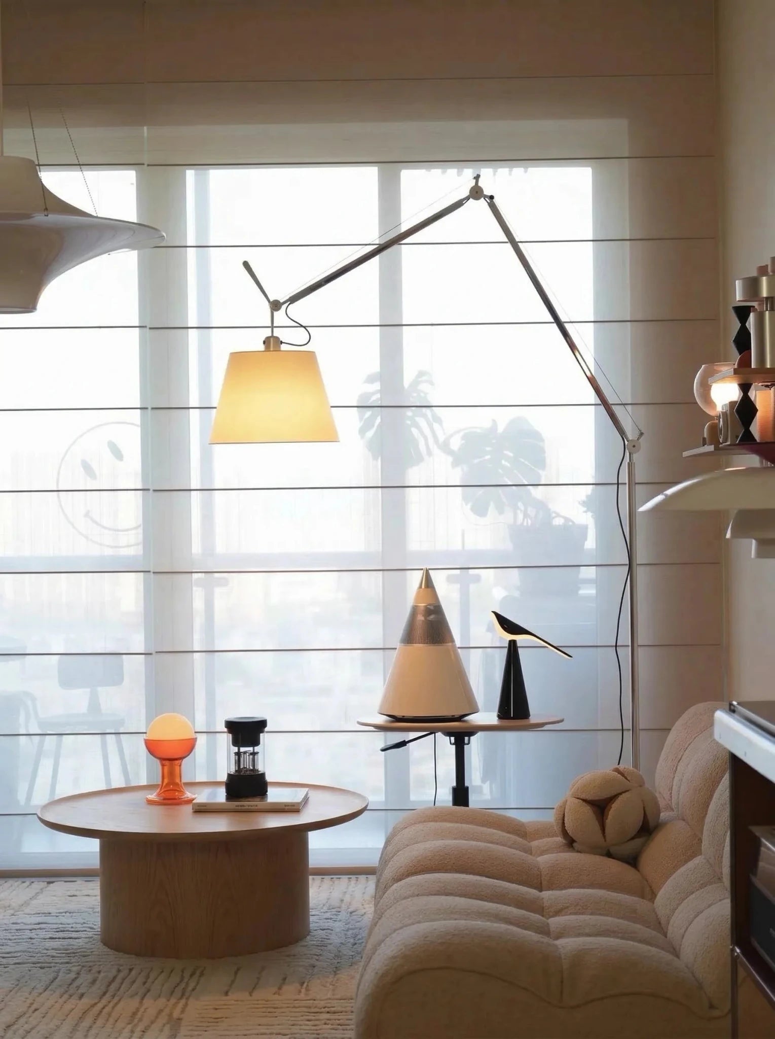 Tolomeo Mega Swing Arm Floor Lamp | Replica 1987 Design - Homezee
