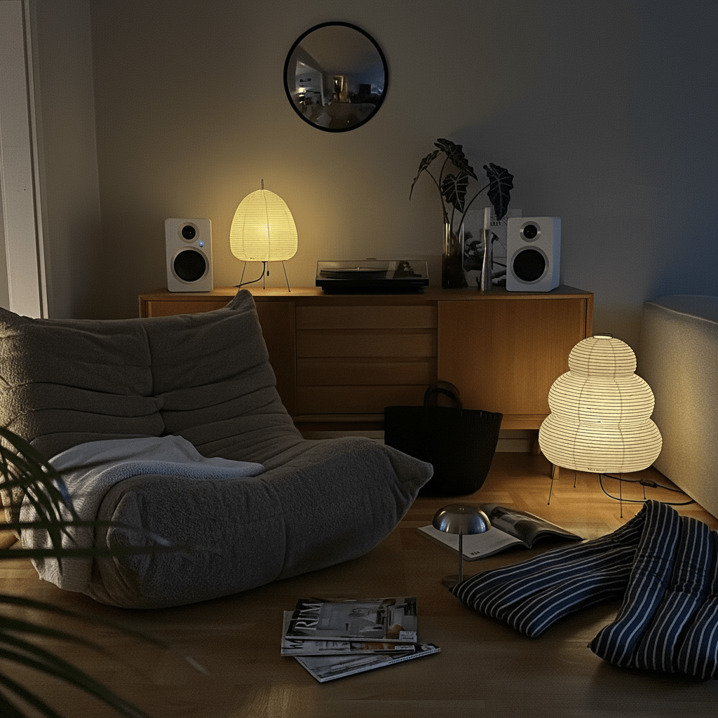 Akita Rice Paper Table Lamp - Homezee