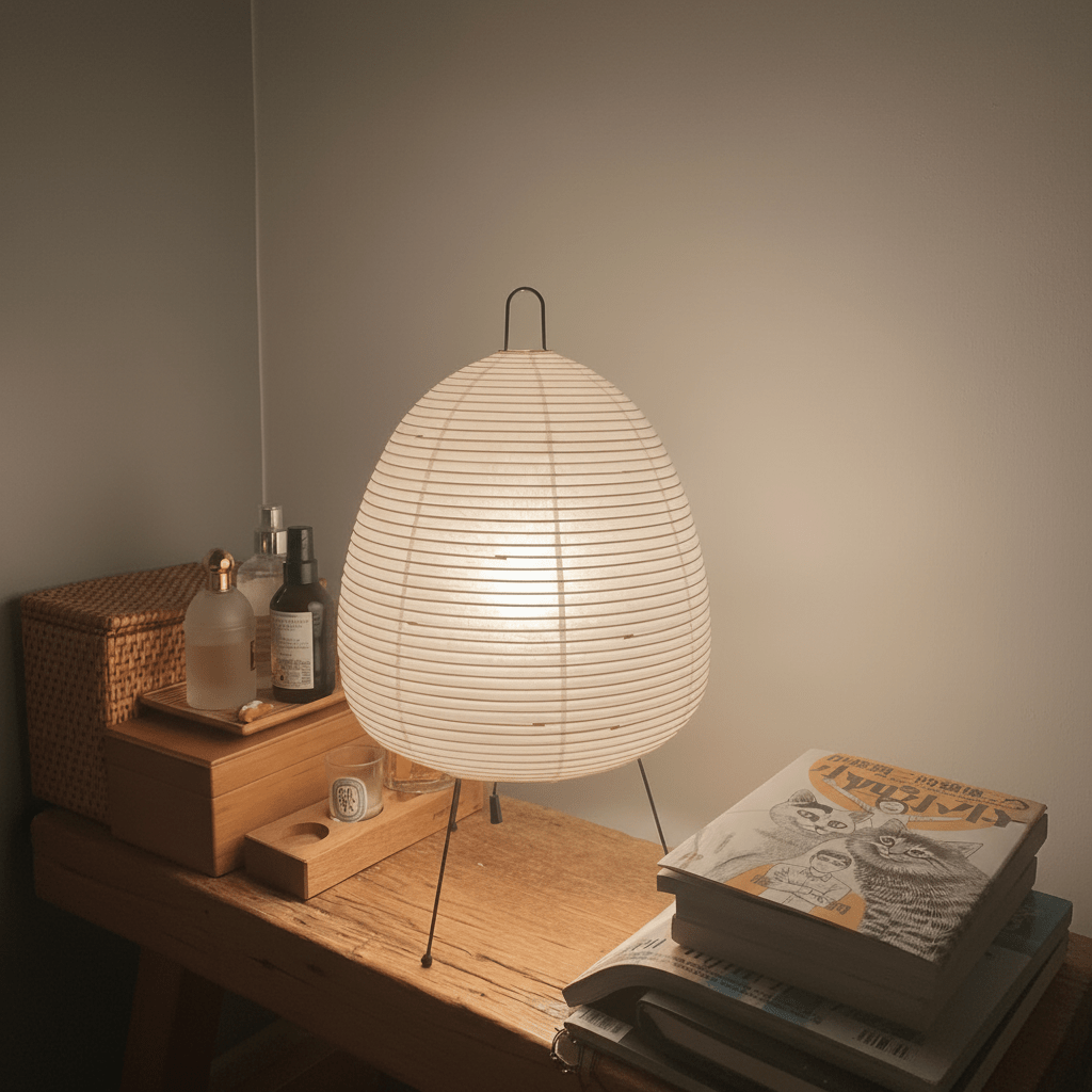 Akita Rice Paper Table Lamp - Homezee