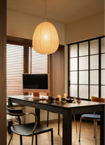 Akita Oblong Rice Paper Japandi Pendant Light