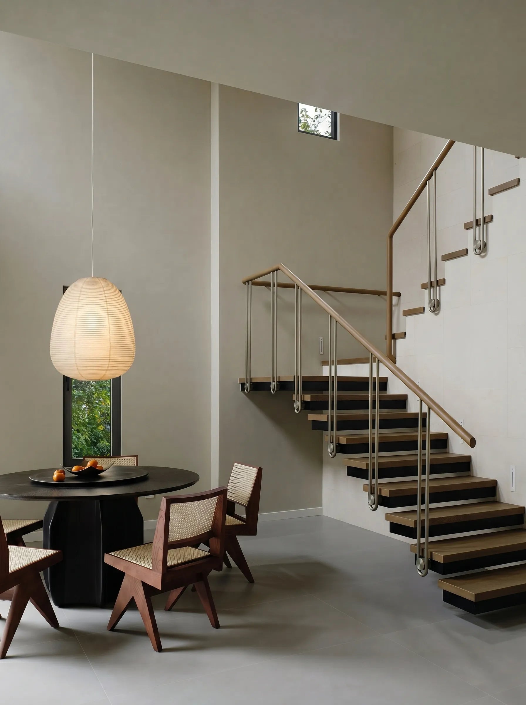 Akita Oblong Rice Paper Japandi Pendant Light