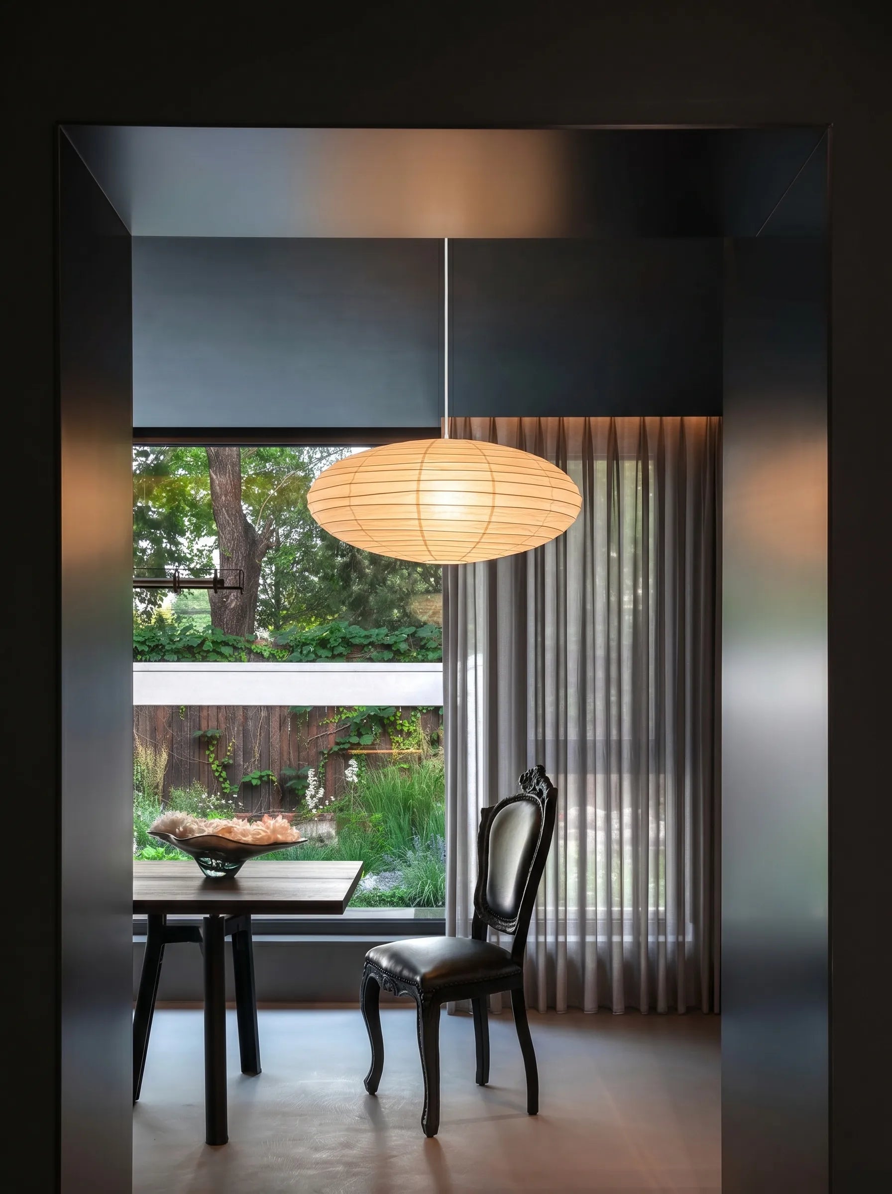 Akita Oval Rice Paper Japandi Pendant Light