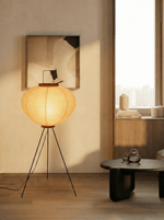 Akita Rice Paper Floor Lamp - Homezee