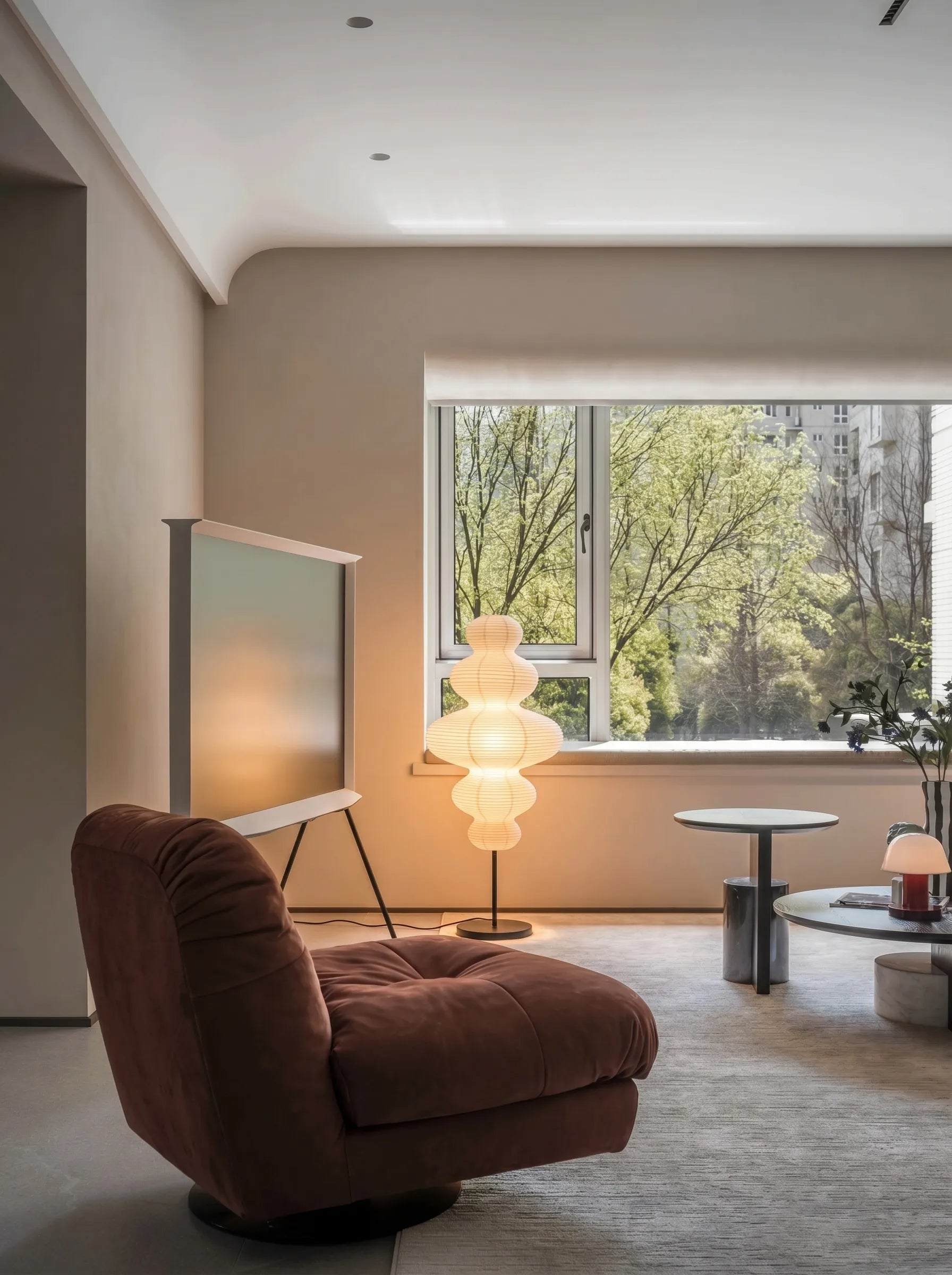 Akita Rice Paper Gourd Floor Lamp