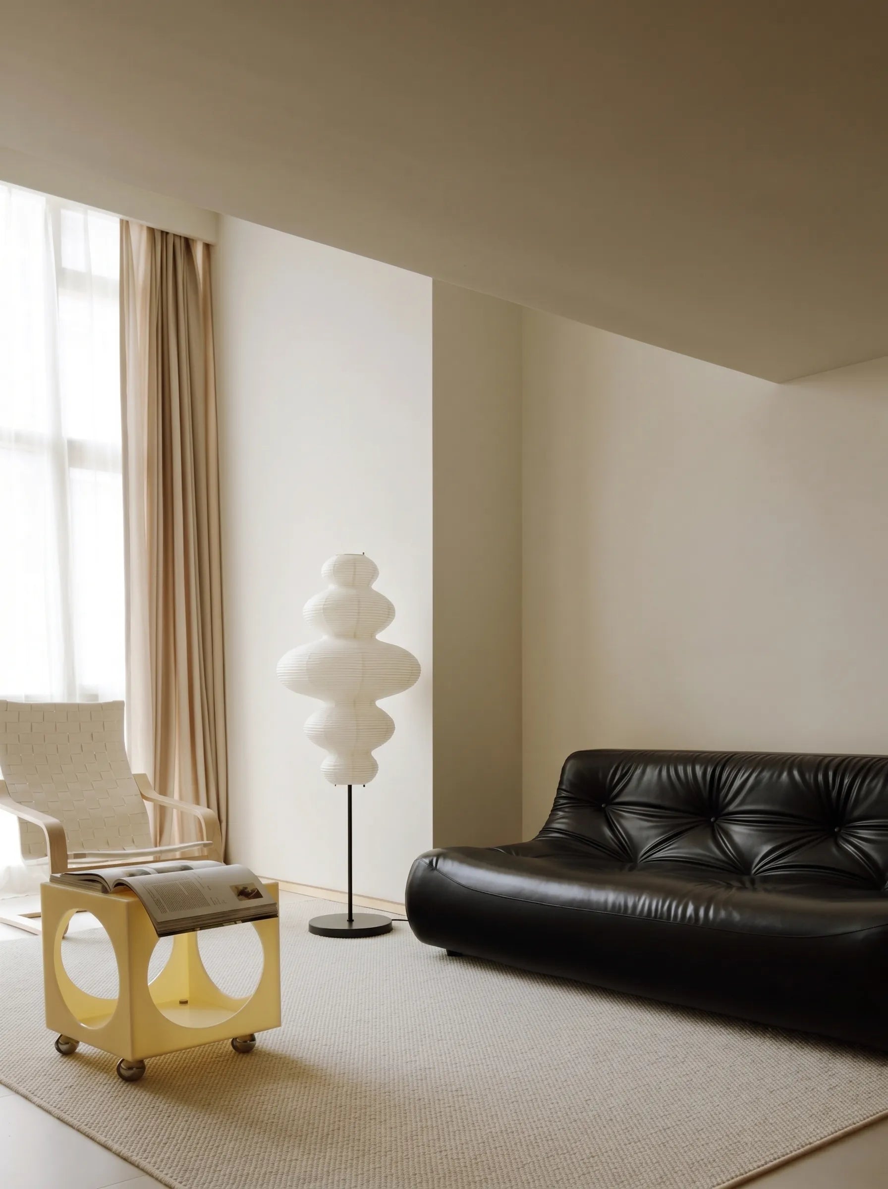 Akita Rice Paper Gourd Floor Lamp