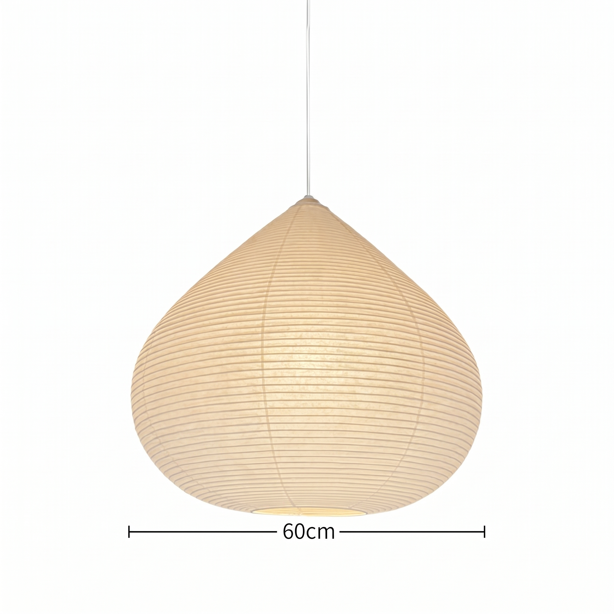 Akita Rice Paper Japandi Drop Pendant Light