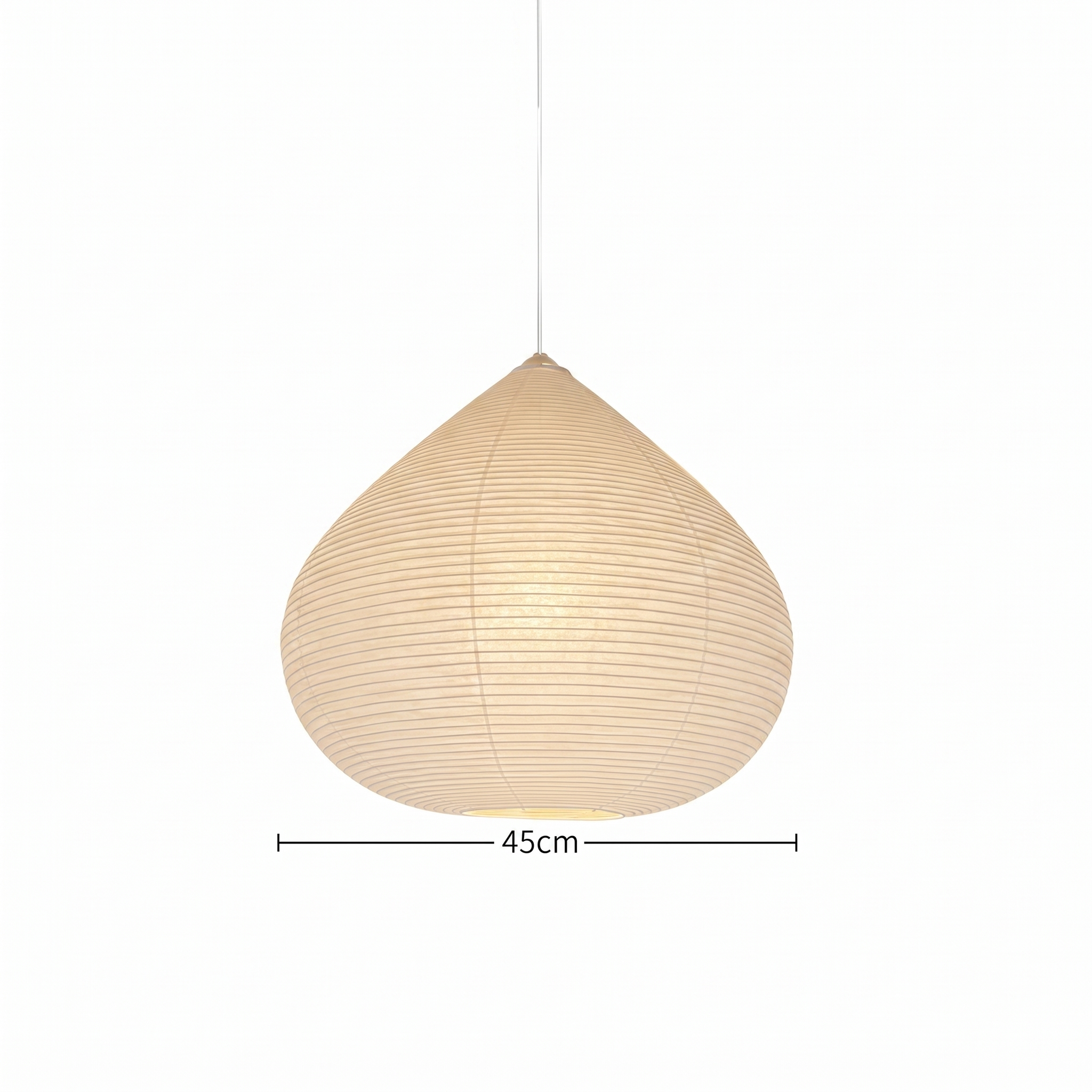 Akita Rice Paper Japandi Drop Pendant Light