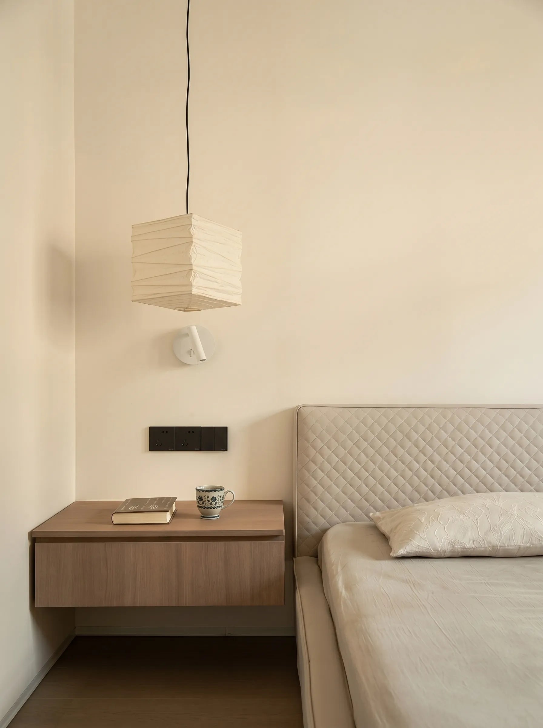Akita Rice Paper Japandi Square Pendant Light