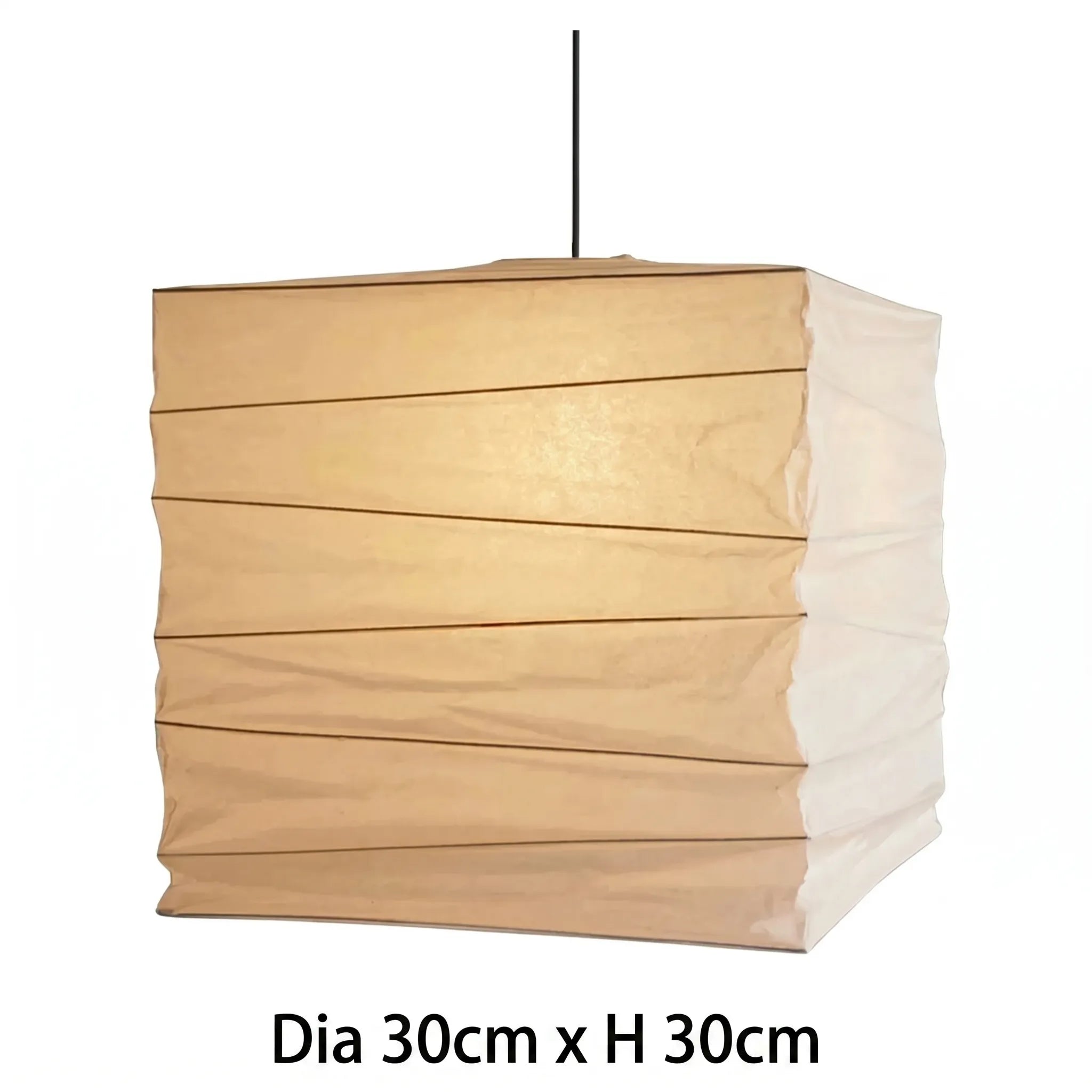 Akita Rice Paper Japandi Square Pendant Light