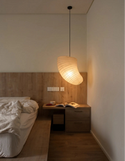 Akita Rice Paper Japandi Tilted Pendant Light