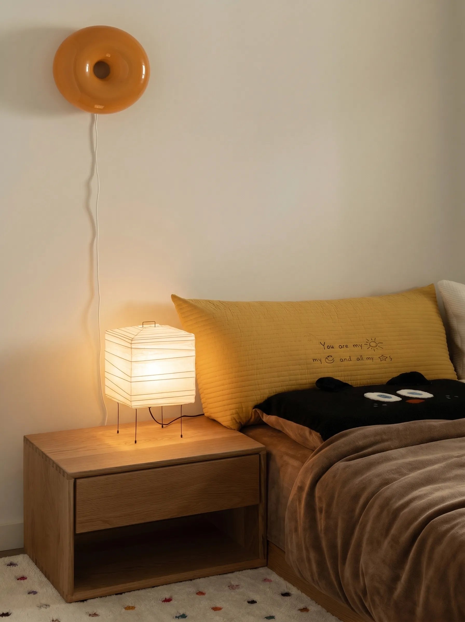 Akita Rice Paper Square Table Lamp