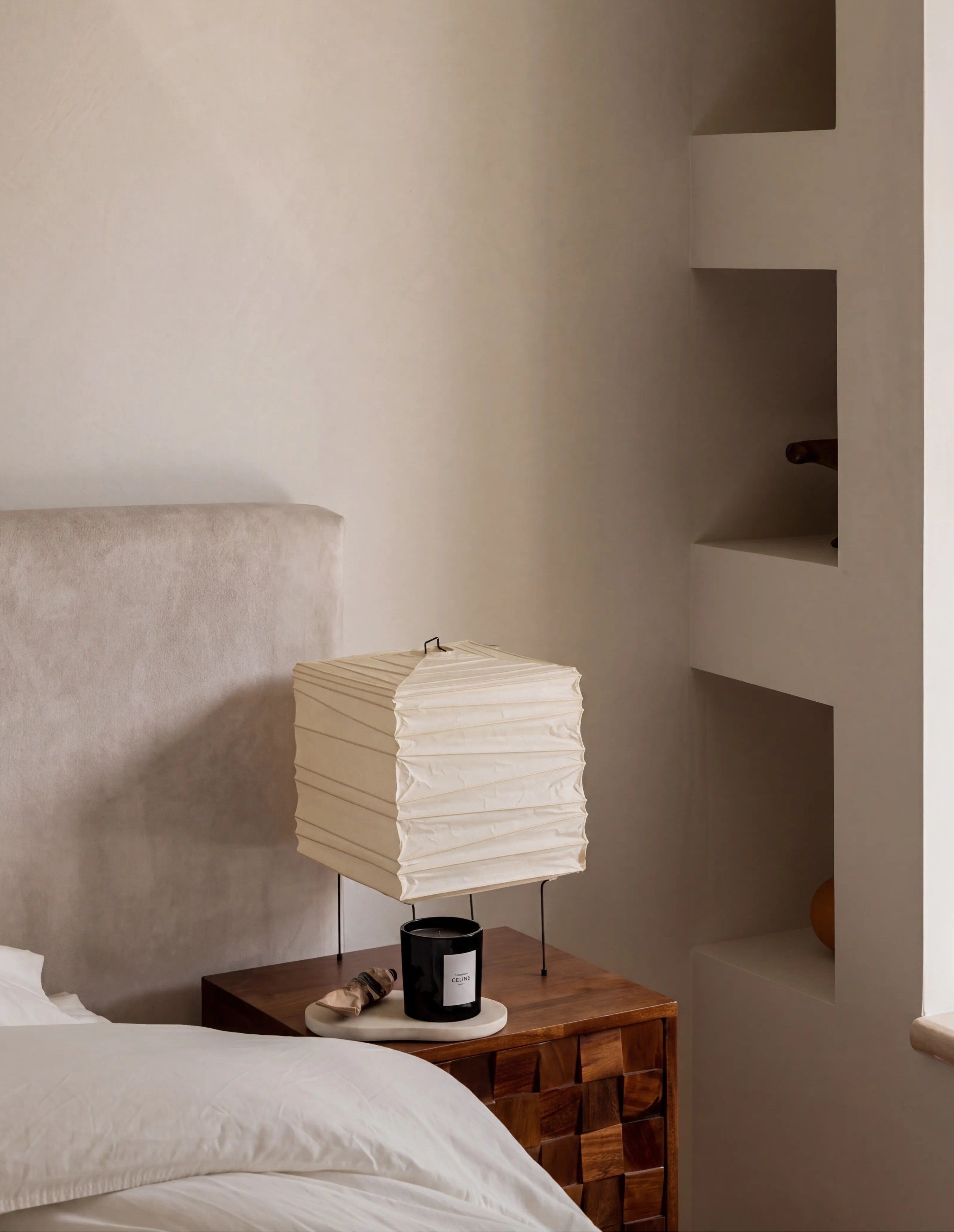 Akita Rice Paper Square Table Lamp