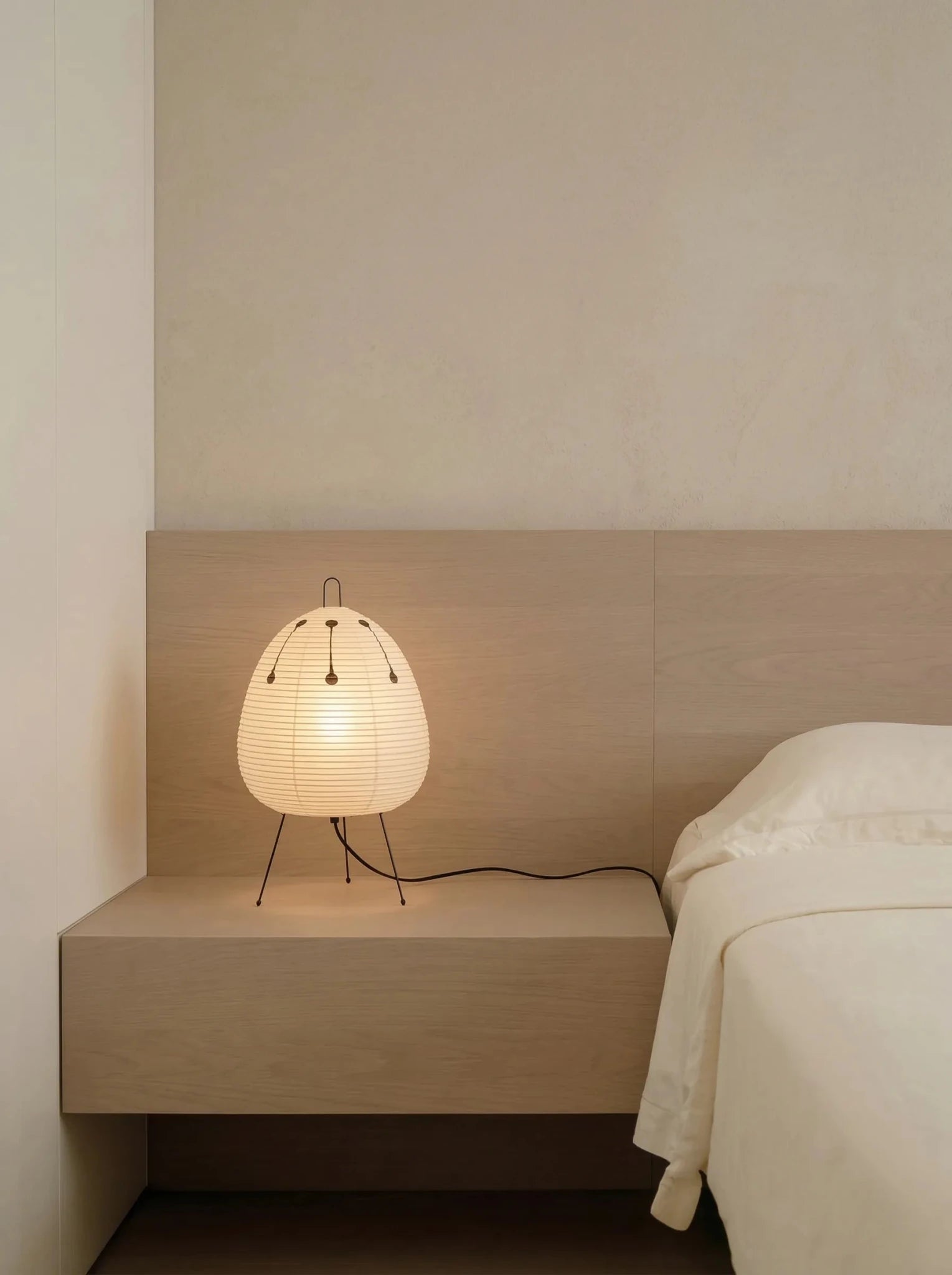 Akita Rice Paper Table Lamp - Homezee