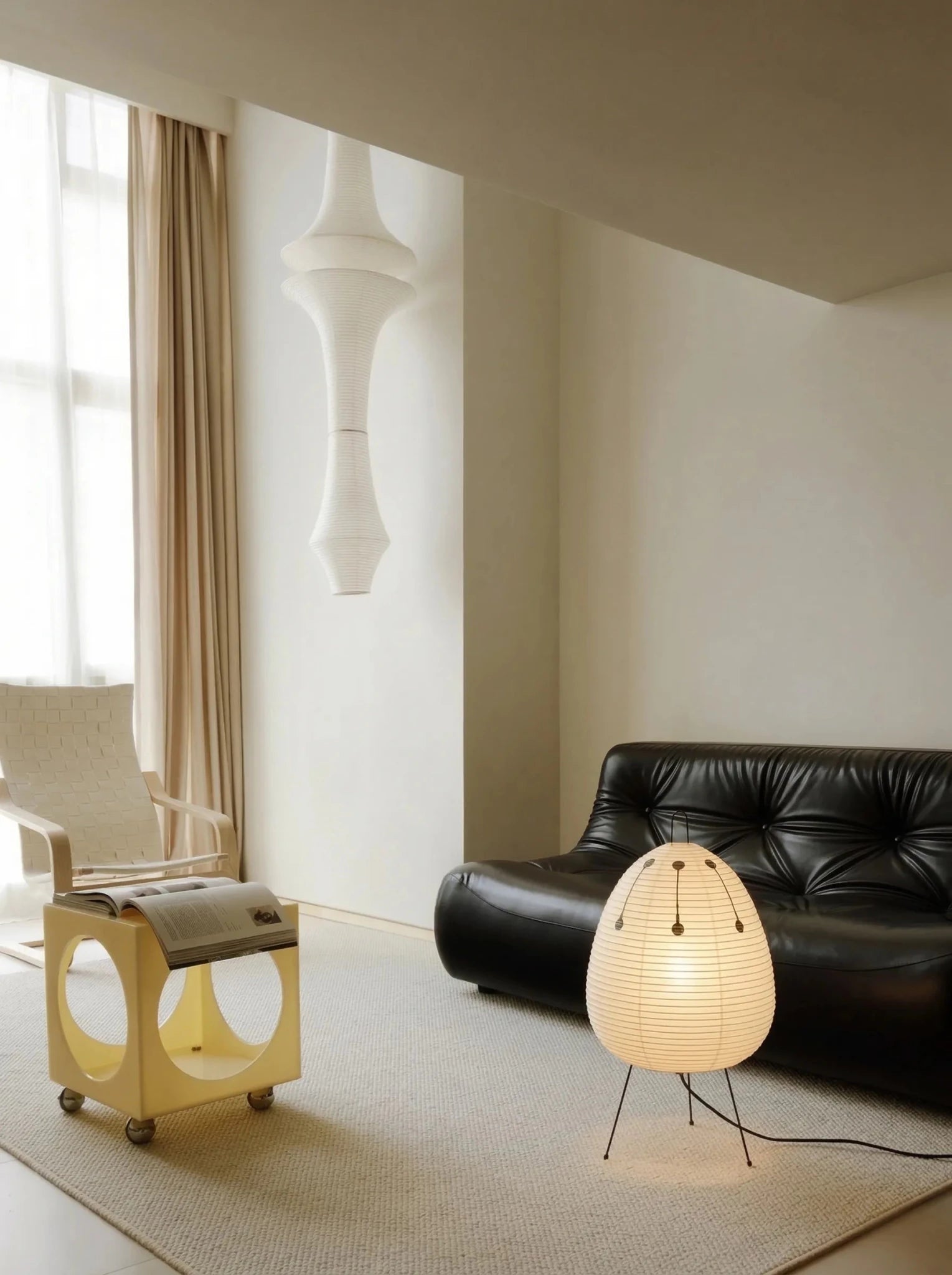 Akita Rice Paper Table Lamp - Homezee