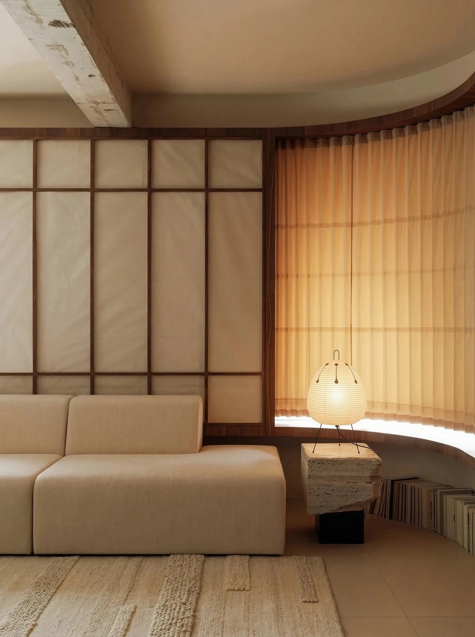 Akita Rice Paper Table Lamp - Homezee