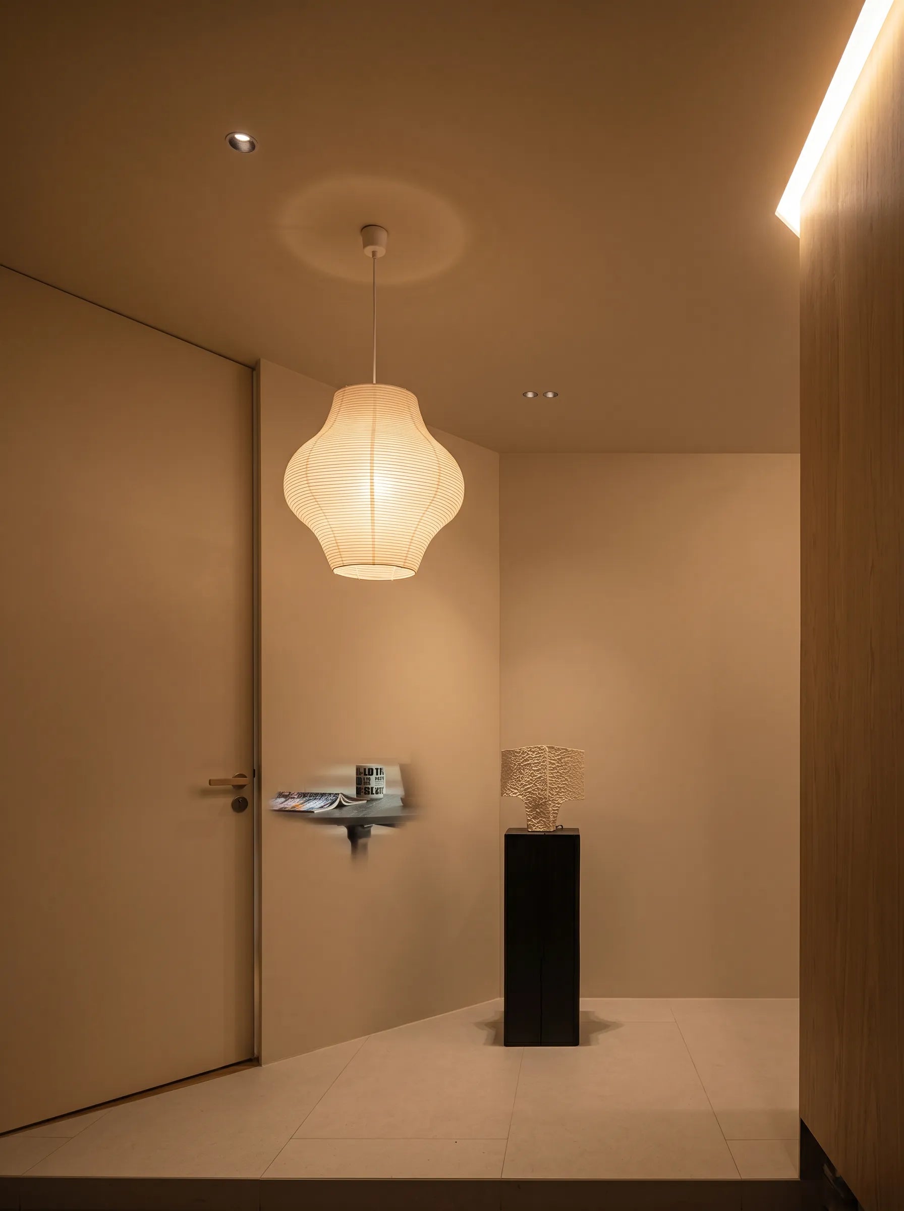 Akita Sani Rice Paper Japandi Pendant Light