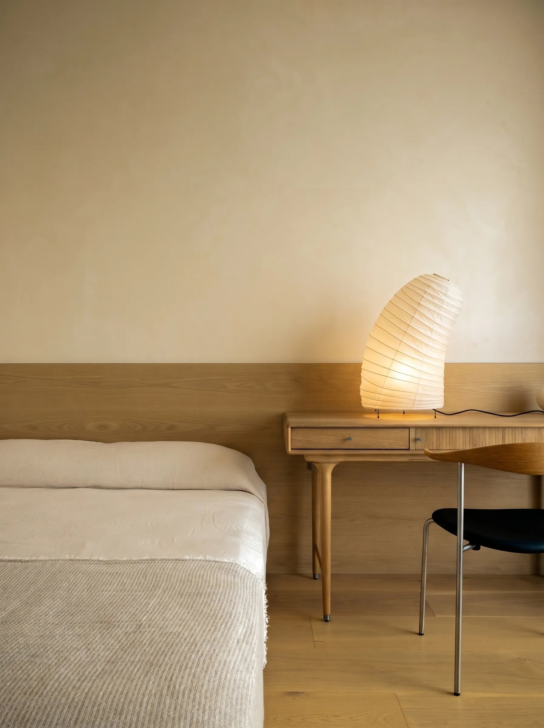 Akita Rice Paper Tilted Table Lamp