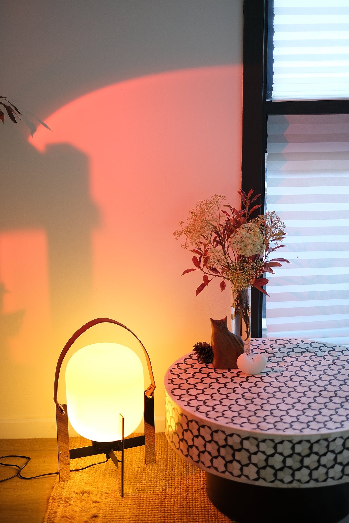 Alix Cesta Metalica Basket Lamp Modern Opal Glass & Chrome Accent Light - Homezee