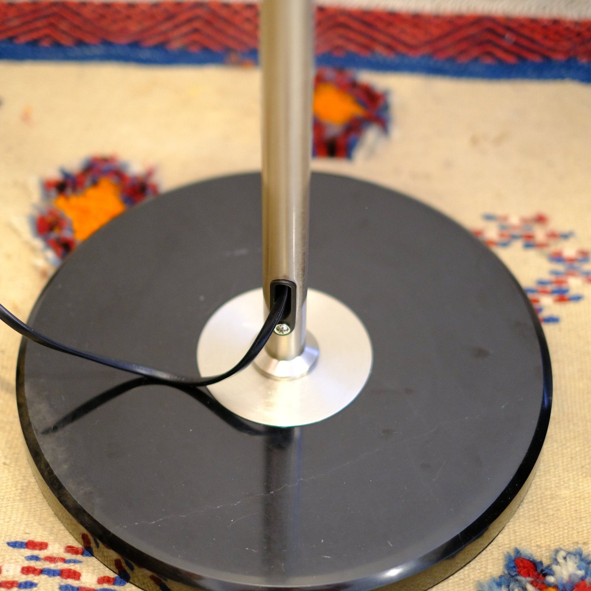 Amelia Floor Lamp | Hand - Blown Glass Orange Amber Smoke - Homezee