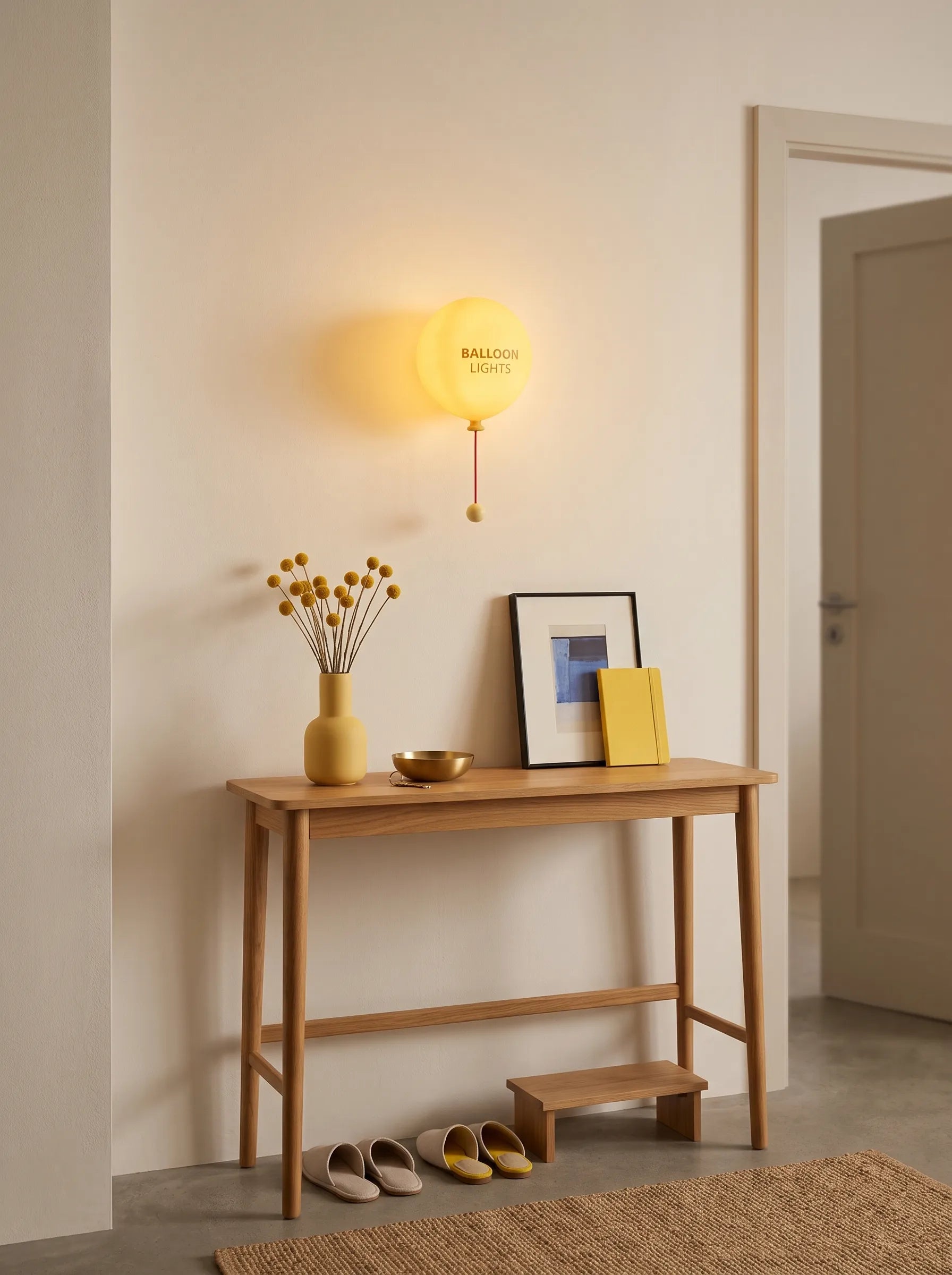 Balloon Rechargeable Touch & Pull Dual Control Wall Night Light