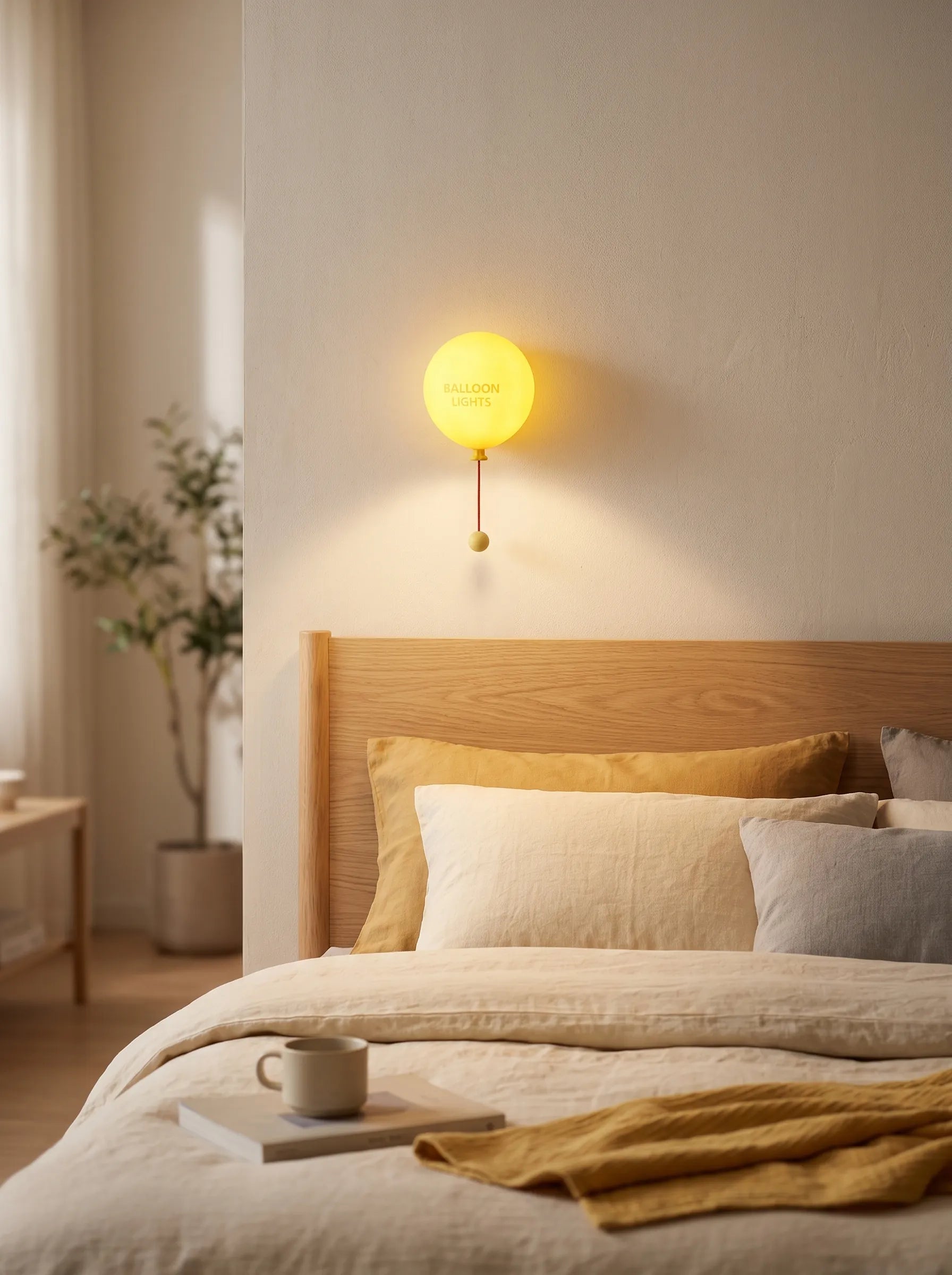 Balloon Rechargeable Touch & Pull Dual Control Wall Night Light