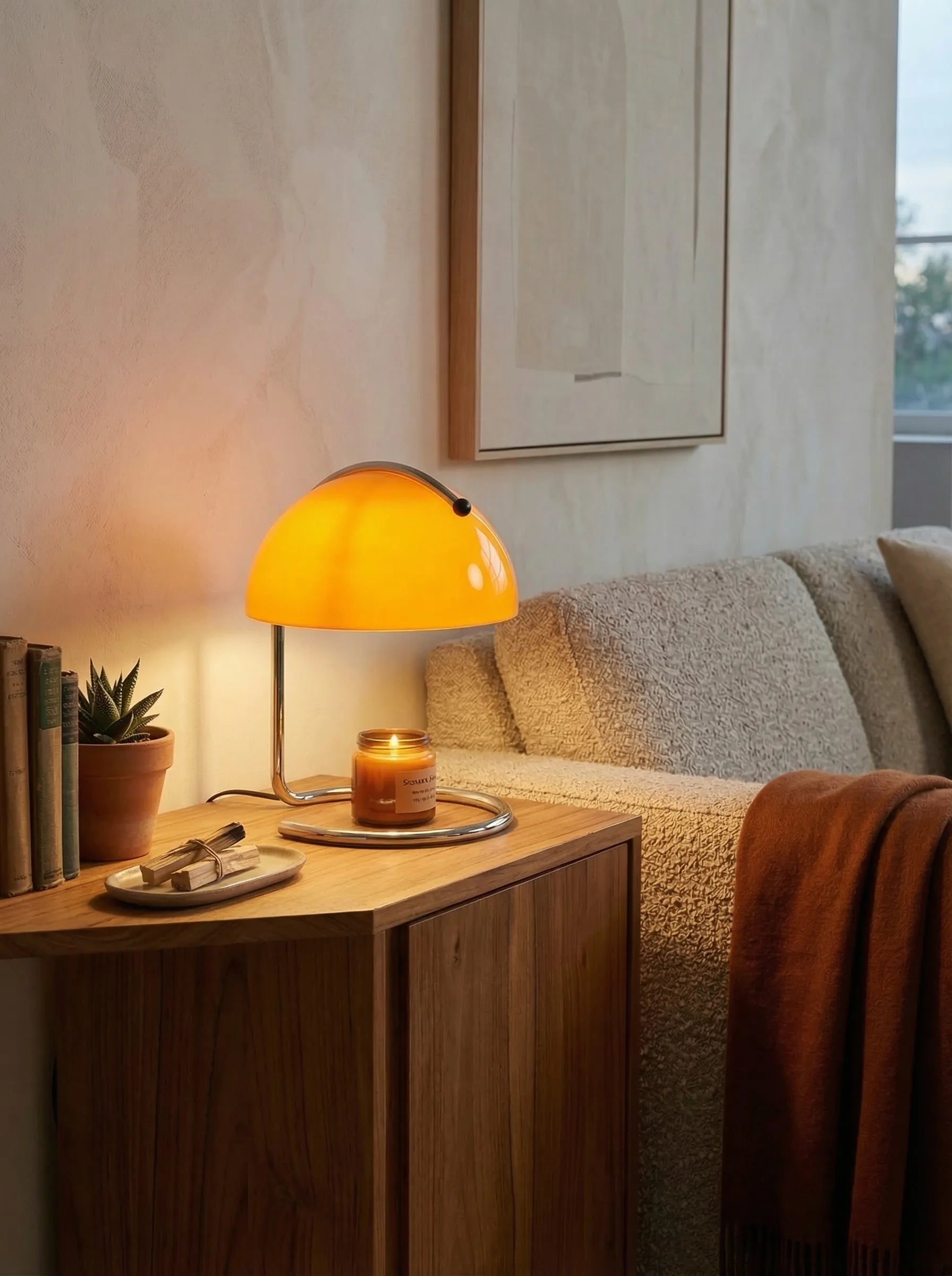 Luca Bauhaus Candle Warmer Table Lamp