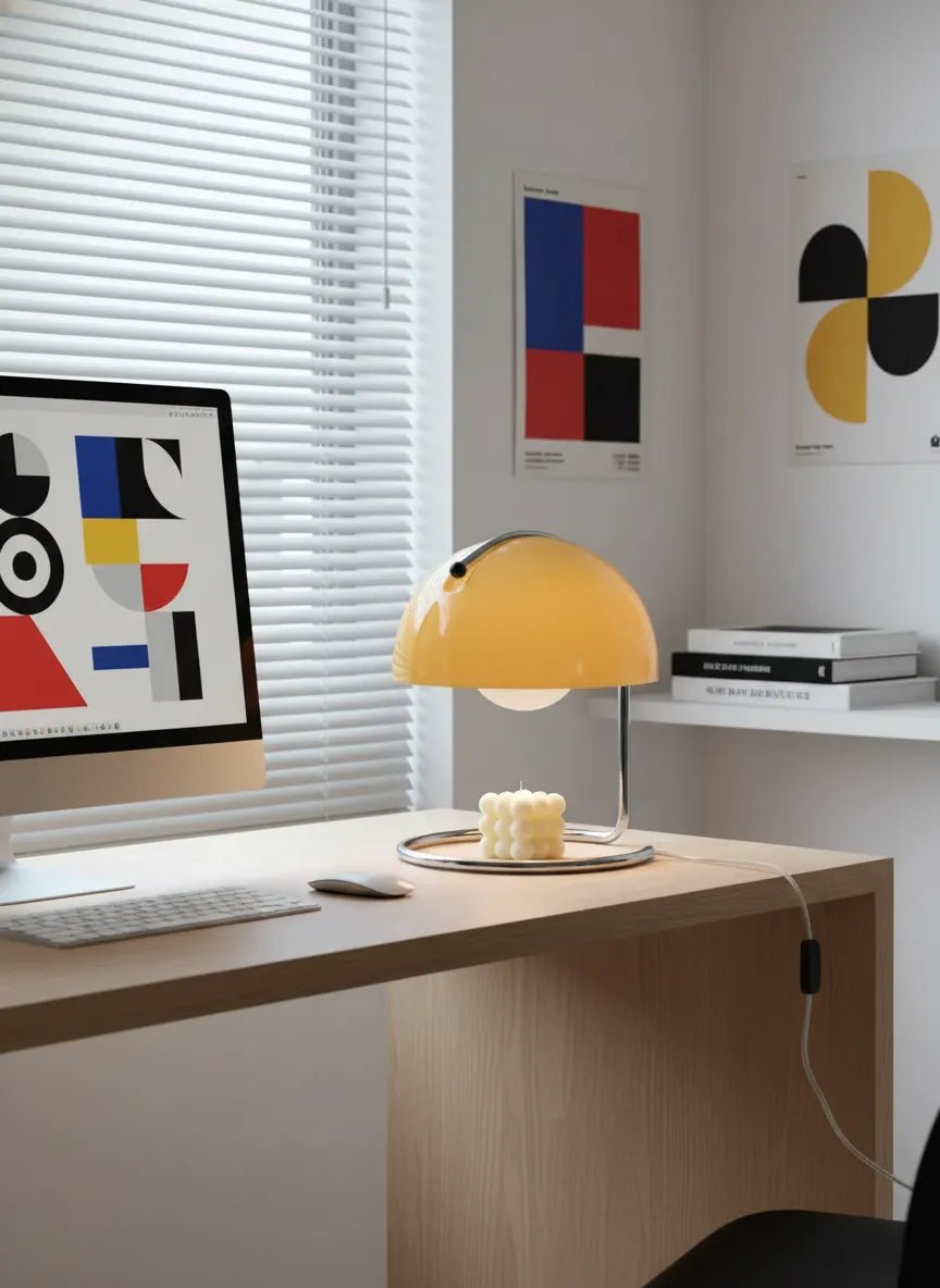 Luca Bauhaus Candle Warmer Table Lamp - Homezee