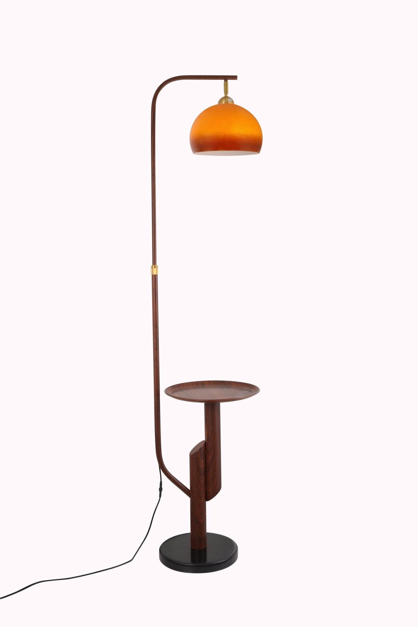 Carla Floor Lamp & Olivia Table Lamp Set - Homezee
