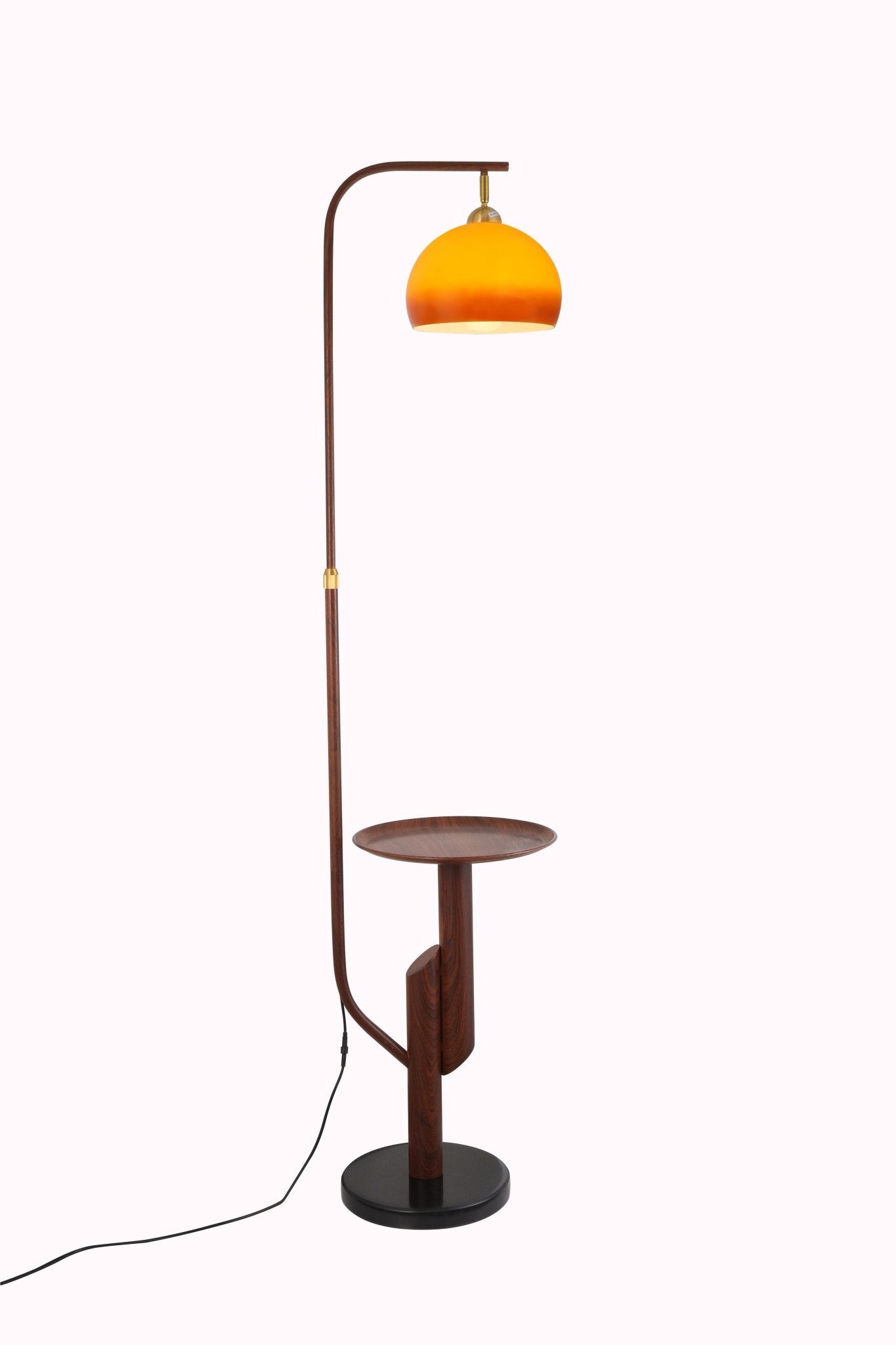 Carla Floor Lamp & Olivia Table Lamp Set - Homezee