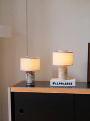 Chloe Stone Portable Rechargeable Table Lamp - Touch Control