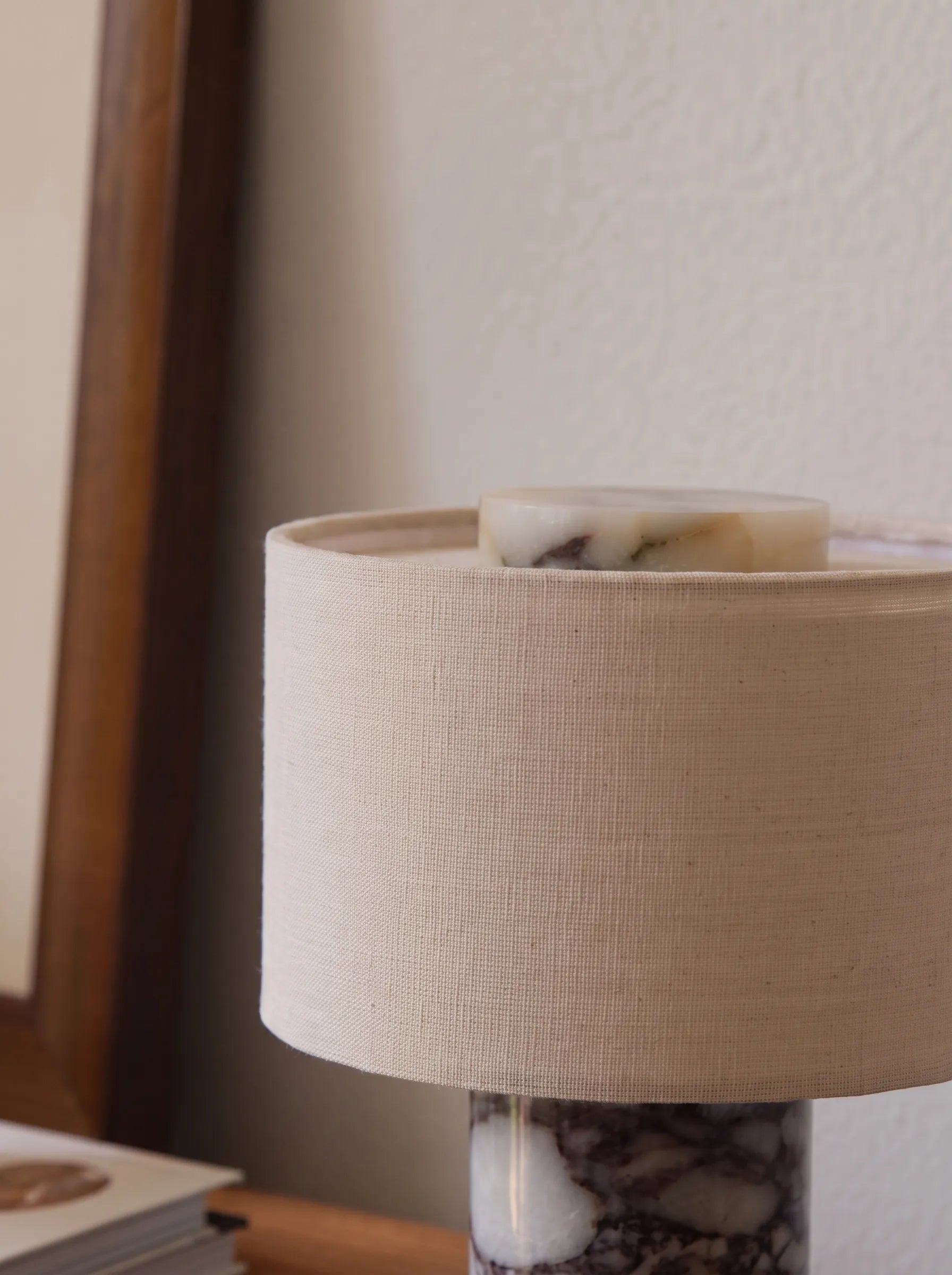 Chloe Stone Portable Rechargeable Table Lamp - Touch Control