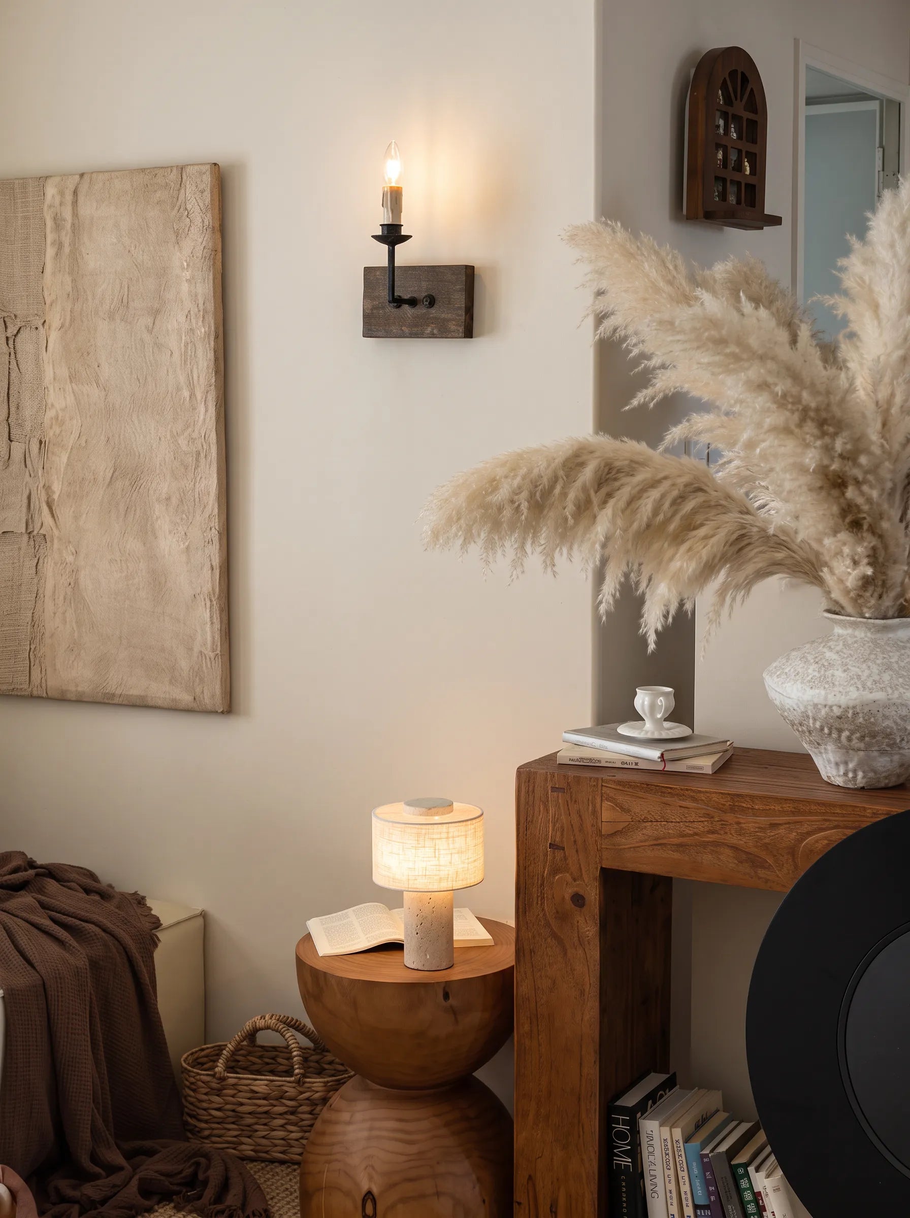Chloe Stone Portable Rechargeable Table Lamp - Touch Control
