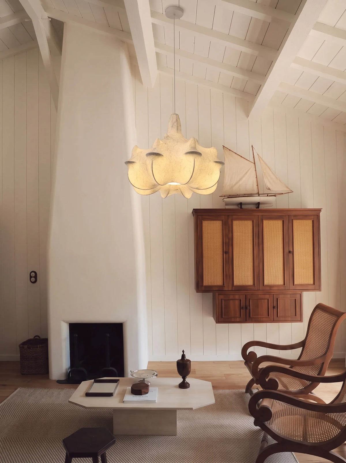 Nelson Silk Cocoon Wabi-Sabi Cloud Pendant Light
