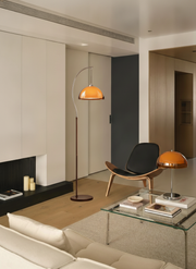 Coby Arc Floor Lamp & Coby Table Lamp Set without Shelf