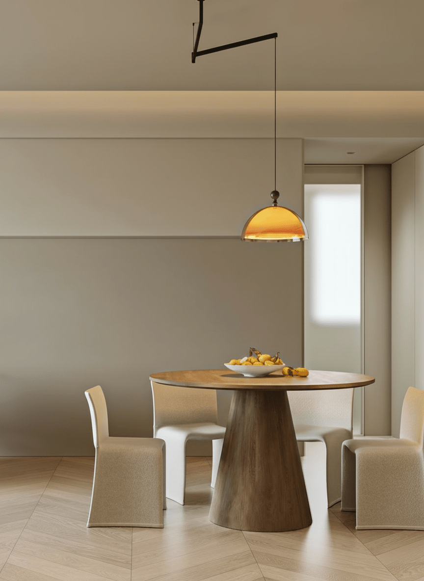 Coby Swing Arm Pendant Light | Double Dome Shades - Homezee