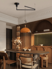 Coby Swing Arm Pendant Light | Double Dome Shades - Homezee